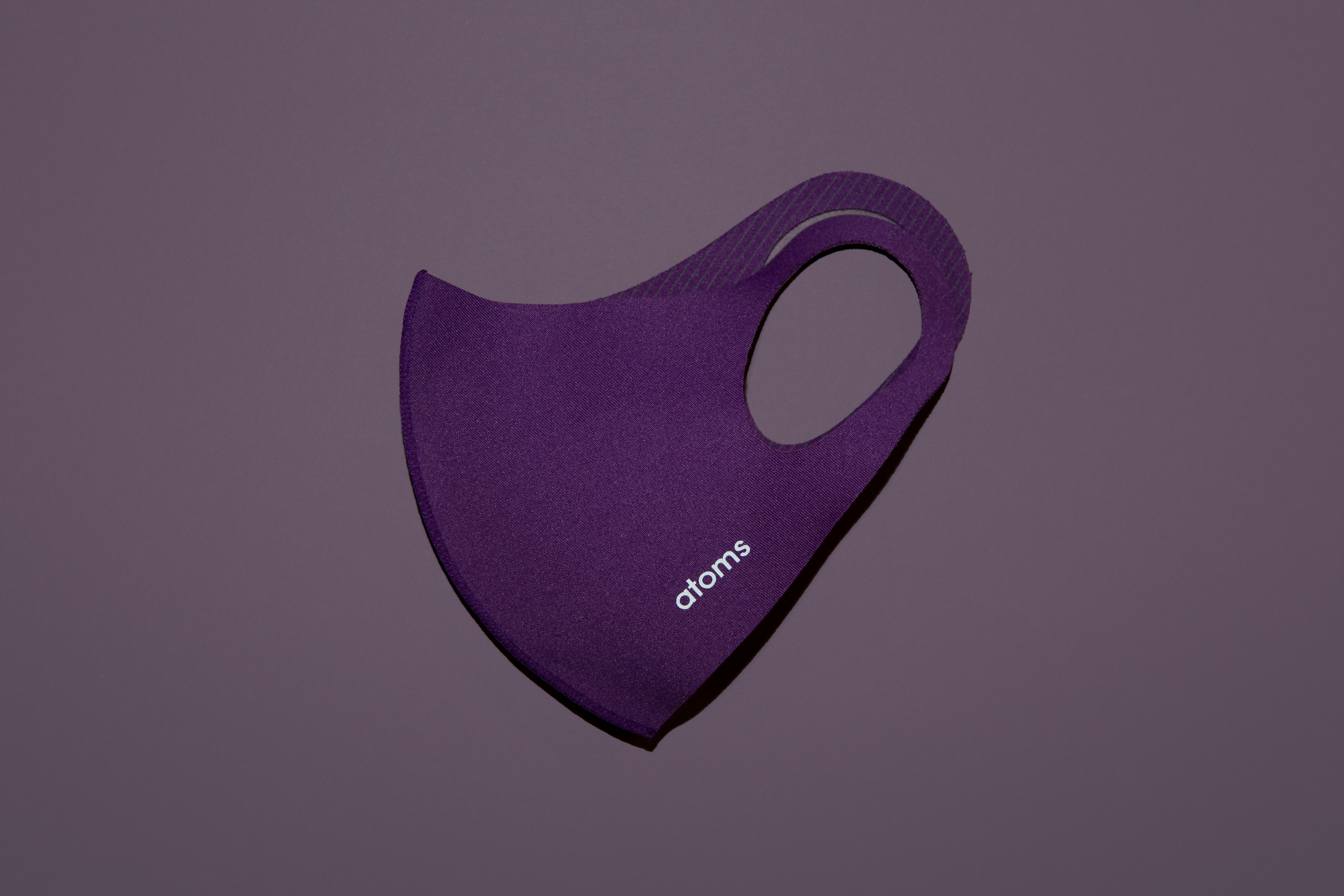Purple face mask from Atoms